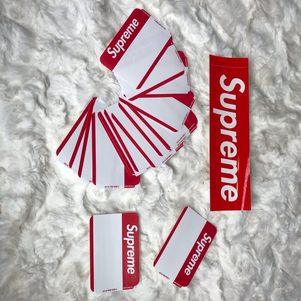 Supreme name tags labels